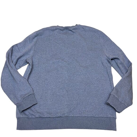 Calvin Klein Sweatshirt Mens XL Blue Logo Crewneck Pullover Cotton Blend Fall - Picture 8 of 9